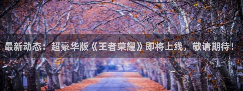 高德娱乐app下载：最新动态：超豪华版《王者荣耀》即将上线，